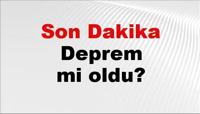 Kütahya'da Son Dakika Deprem! Şok Eden Gelişmeler Ne?