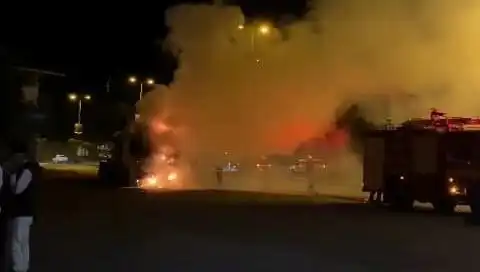 Zonguldak'ta Seyir Halindeki TIR Yangını Korkuttu!